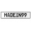 MADEIN99  - White Aluminum Street Sign Mancave Euro Plate Name Door Sign Wall