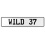 WILD 37  - White Aluminum Street Sign Mancave Euro Plate Name Door Sign Wall