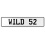 WILD 52  - White Aluminum Street Sign Mancave Euro Plate Name Door Sign Wall