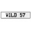 WILD 57  - White Aluminum Street Sign Mancave Euro Plate Name Door Sign Wall