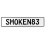 SMOKEN83  - White Aluminum Street Sign Mancave Euro Plate Name Door Sign Wall