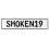 SMOKEN19  - White Aluminum Street Sign Mancave Euro Plate Name Door Sign Wall