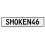 SMOKEN46  - White Aluminum Street Sign Mancave Euro Plate Name Door Sign Wall