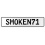 SMOKEN71  - White Aluminum Street Sign Mancave Euro Plate Name Door Sign Wall
