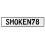 SMOKEN78  - White Aluminum Street Sign Mancave Euro Plate Name Door Sign Wall