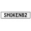 SMOKEN82  - White Aluminum Street Sign Mancave Euro Plate Name Door Sign Wall