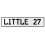 LITTLE 27  - White Aluminum Street Sign Mancave Euro Plate Name Door Sign Wall