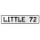 LITTLE 72  - White Aluminum Street Sign Mancave Euro Plate Name Door Sign Wall