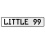 LITTLE 99  - White Aluminum Street Sign Mancave Euro Plate Name Door Sign Wall