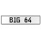 BIG 64  - White Aluminum Street Sign Mancave Euro Plate Name Door Sign Wall Art