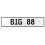 BIG 88  - White Aluminum Street Sign Mancave Euro Plate Name Door Sign Wall Art
