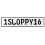 1SLOPPY16  - White Aluminum Street Sign Mancave Euro Plate Name Door Sign Wall