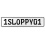 1SLOPPY01  - White Aluminum Street Sign Mancave Euro Plate Name Door Sign Wall