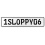 1SLOPPY06  - White Aluminum Street Sign Mancave Euro Plate Name Door Sign Wall