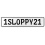 1SLOPPY21  - White Aluminum Street Sign Mancave Euro Plate Name Door Sign Wall