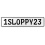 1SLOPPY23  - White Aluminum Street Sign Mancave Euro Plate Name Door Sign Wall