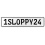 1SLOPPY24  - White Aluminum Street Sign Mancave Euro Plate Name Door Sign Wall