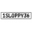 1SLOPPY36  - White Aluminum Street Sign Mancave Euro Plate Name Door Sign Wall