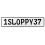 1SLOPPY37  - White Aluminum Street Sign Mancave Euro Plate Name Door Sign Wall