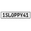 1SLOPPY41  - White Aluminum Street Sign Mancave Euro Plate Name Door Sign Wall