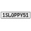 1SLOPPY51  - White Aluminum Street Sign Mancave Euro Plate Name Door Sign Wall