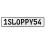 1SLOPPY54  - White Aluminum Street Sign Mancave Euro Plate Name Door Sign Wall