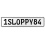 1SLOPPY84  - White Aluminum Street Sign Mancave Euro Plate Name Door Sign Wall