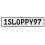 1SLOPPY97  - White Aluminum Street Sign Mancave Euro Plate Name Door Sign Wall