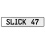 SLICK 47  - White Aluminum Street Sign Mancave Euro Plate Name Door Sign Wall