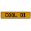 COOL 01  - Yellow Aluminum Street Sign Mancave Euro Plate Name Door Sign Wall