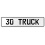 30 TRUCK  - White Aluminum Street Sign Mancave Euro Plate Name Door Sign Wall