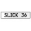 SLICK 36  - White Aluminum Street Sign Mancave Euro Plate Name Door Sign Wall