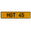 HOT 45  - Yellow Aluminum Street Sign Mancave Euro Plate Name Door Sign Wall