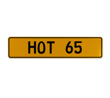 HOT 65  - Yellow Aluminum Street Sign Mancave Euro Plate Name Door Sign Wall