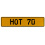 HOT 70  - Yellow Aluminum Street Sign Mancave Euro Plate Name Door Sign Wall