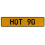 HOT 90  - Yellow Aluminum Street Sign Mancave Euro Plate Name Door Sign Wall