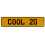 COOL 20  - Yellow Aluminum Street Sign Mancave Euro Plate Name Door Sign Wall
