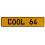 COOL 64  - Yellow Aluminum Street Sign Mancave Euro Plate Name Door Sign Wall