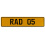 RAD 05  - Yellow Aluminum Street Sign Mancave Euro Plate Name Door Sign Wall