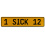 1 SICK 12  - Yellow Aluminum Street Sign Mancave Euro Plate Name Door Sign Wall