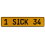 1 SICK 34  - Yellow Aluminum Street Sign Mancave Euro Plate Name Door Sign Wall