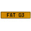 FAT 03  - Yellow Aluminum Street Sign Mancave Euro Plate Name Door Sign Wall