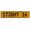 1TIGHT 16  - Yellow Aluminum Street Sign Mancave Euro Plate Name Door Sign Wall