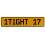 1TIGHT 17  - Yellow Aluminum Street Sign Mancave Euro Plate Name Door Sign Wall