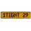 1TIGHT 29  - Yellow Aluminum Street Sign Mancave Euro Plate Name Door Sign Wall