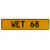 WET 68  - Yellow Aluminum Street Sign Mancave Euro Plate Name Door Sign Wall