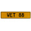 WET 88  - Yellow Aluminum Street Sign Mancave Euro Plate Name Door Sign Wall