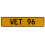 WET 96  - Yellow Aluminum Street Sign Mancave Euro Plate Name Door Sign Wall