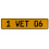 1 WET 06  - Yellow Aluminum Street Sign Mancave Euro Plate Name Door Sign Wall