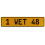 1 WET 48  - Yellow Aluminum Street Sign Mancave Euro Plate Name Door Sign Wall